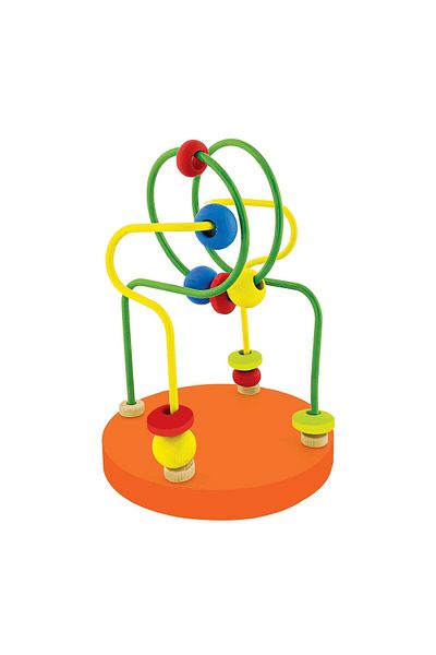 Play Wood Wooden Educational Coordination Game with Beads - Ony-394