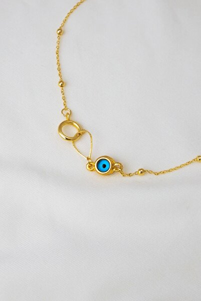 Archhazel Jewelery Yellow Evil Eye Beaded Chain Necklace – Minimal Bijouterie...