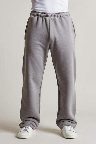 EydaMoon Stone Color Ανδρικό Oversize Baggy - Χειμερινό 3 νήματα με πίσω τσέπη (Puff Fabric&Bamboo)