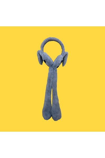 Ad Boy - Gray Plush Playful Ear