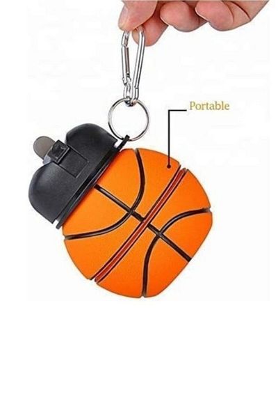 HİROS'H Collapsible Flask - Special Design Silicone Collapsible and Portable Leak Proof Shatterproof Flask