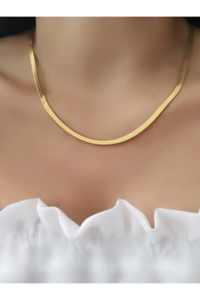Nutly Accessories Gold Color Italian Steel Necklace
