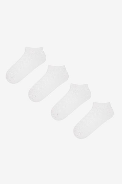Penti Zigzag Jacquard 4-teilige Booties-Socken