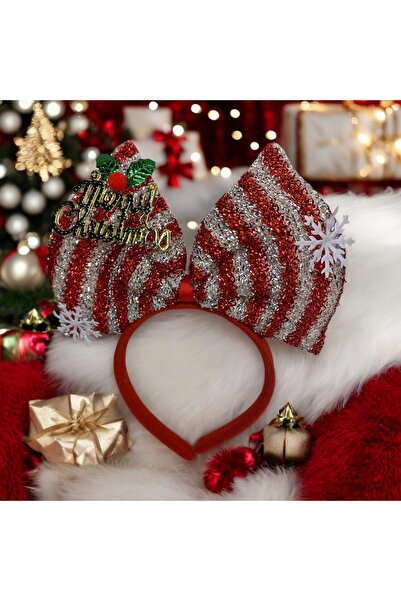 Özlemin takı tezgahı Yılbaşı tacı yeniyıl tacı büyük fiyonk janjanlı