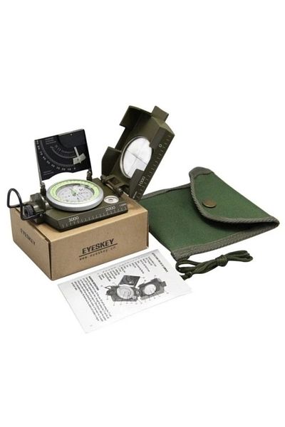 YNT İthalat My Populermarket - Military Army Camping Hiking Traveling Prismatic Waterproof Luminous Compass