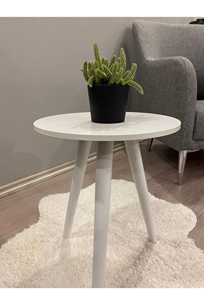 HAMADEX 30 cm Beyaz Sehpa Ayağı Konik Ayak