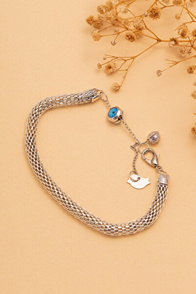 OSMANLI GÜMÜŞ سوار نسائي - نموذج أسطواني من القش سوار مجوهرات نسائي