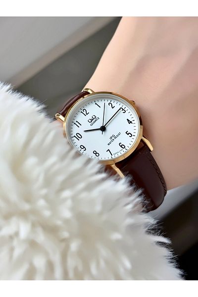 Q&Q Women's 3g1343 Brown Wrist Watch