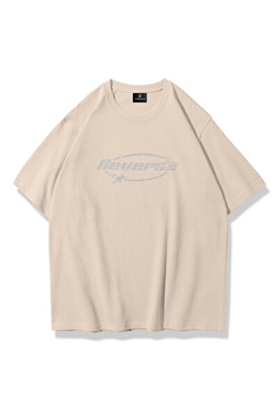 Trendiz Unisex Reverse Taş Baskılı Tshirt Taş