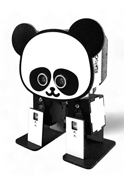 Lapin Deney Atölyesi LAPİNOTTO Özel Tasarım Ahşap STEM Robot Yap Bluetooth Destekli DIY Kendin Yap Robot Otto Robot