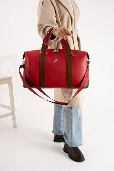 KASVA DERİ Unısex Valiz Seyahat Tatil Spor Hastane El Ve Omuz Çanta Kabin Val...