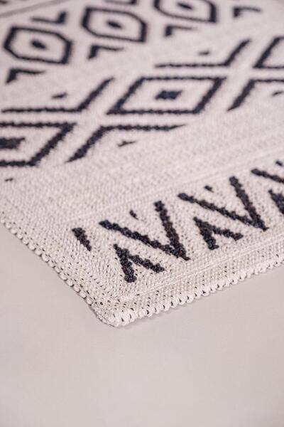 Bluenity Hat Natural Cotton Bath Mat 50x80 Cm - Anthracite