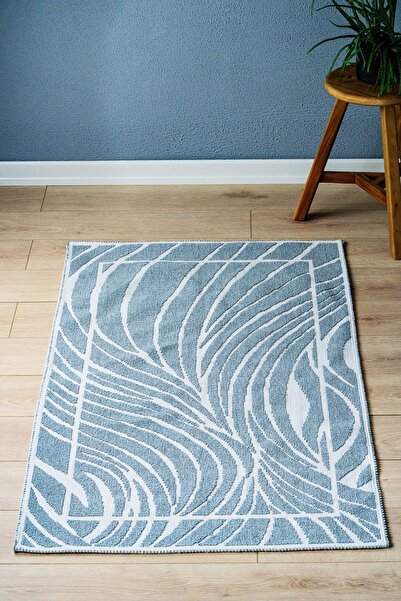 Bluenity Breeze Doğal Pamuklu Banyo Paspası 80x150 Cm - Gri