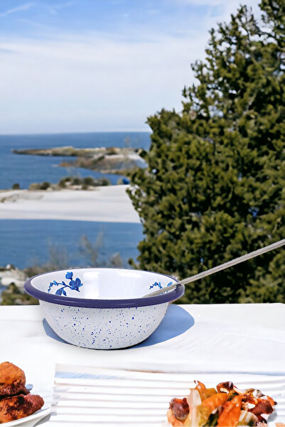 İnci Emaye 13 No Emaye Kase,  Tabak, Çeyiz, Çukur Tabak, Çorba Kase, Mama Tab...