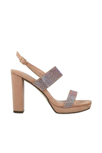 MENBUR WOMEN SHOES NUDE SANDAL, HIGH HEEL, PLATFORM