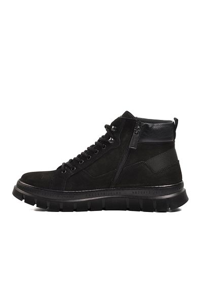 Bulldozer Μαύρα ανδρικά μποτάκια Nubuck