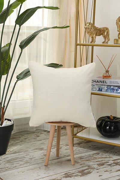 Aisha's Design 45X45 cm Square Throw Pillow Cover - Cotton Knitted Lace, K-429