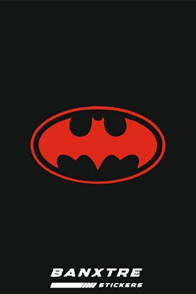 Banxtre Motor-Araba-Kask için Batman Sticker Etiket (10CMx5CM)(1 Adet)