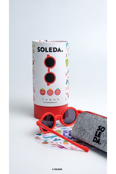 SOLEDA Strawberry Sunglasses for 12-36 Months Baby