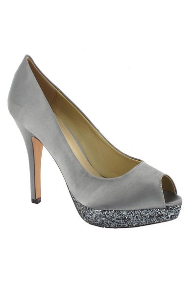 MENBUR WOMEN SHOES GREY PEEP TOE