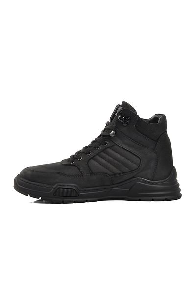 Bulldozer Μαύρα ανδρικά μποτάκια Nubuck