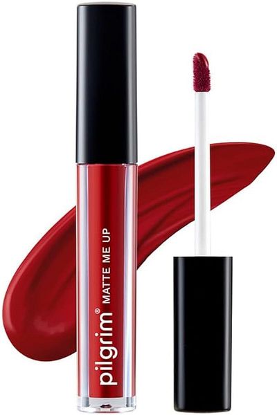 Pilgrim Liquid Matte Lipstick - The Red Stiletto  Women with  Spanish Squalane  3gms
