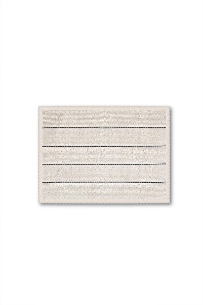 Bluenity Bari Natural Cotton 2-Piece Bath Mat Set 60X100 50X60 cm - Ecru