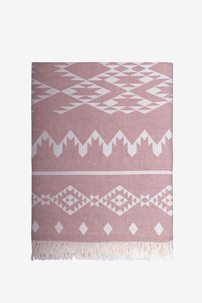 Barine 90x160 Dusty Rose Χαλί Βαμβακερό Πεστάμαλ