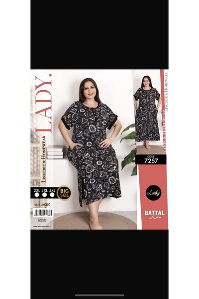 Lady Κοντομάνικο φλοράλ στάμπα με κουμπιά σε μαύρο χρώμα
