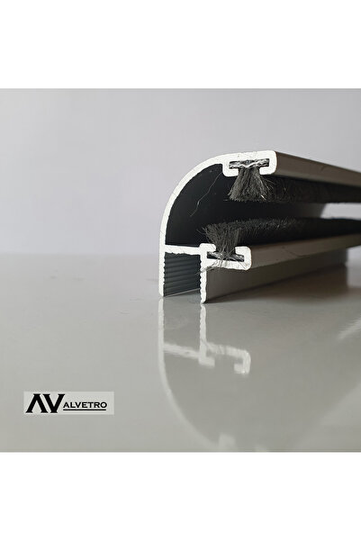 ALVETROİNTİNİ Alüminyum Cam Balkon Fitili -90 Derece Oval - 8mm - (130 CM-162 Cm)