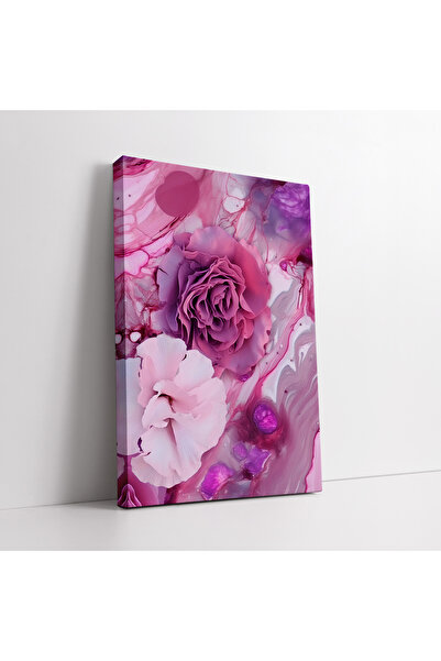 KOSS Dijital Pictură artistică pe pânză cu trandafiri și orhidee colorate, pi...