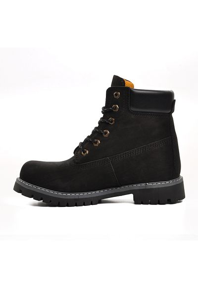 Bulldozer Μαύρα ανδρικά μποτάκια Nubuck
