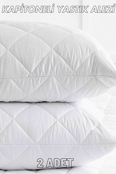 100% polycotton Quilted 2-Piece Pillow Alezi Protective Zippered Cover (50X70 CM) cotton-cotton