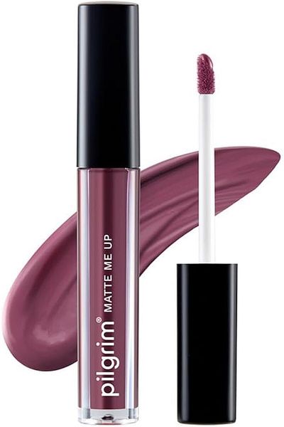 Pilgrim Liquid Matte Lipstick - Mauve Desire Women with Hyaluronic Acid & Spanish Squalane  3gms