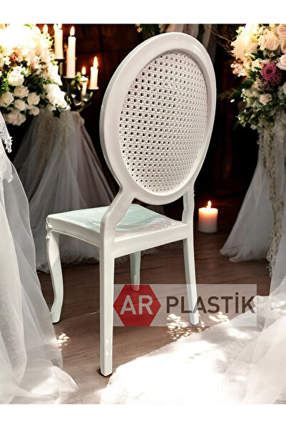 AR PLASTİK Lüks Sandalye 6 ADET, Yemek Odası Sandalyesi, Mutfak Sandalyesi, Düğün Sandalyesi