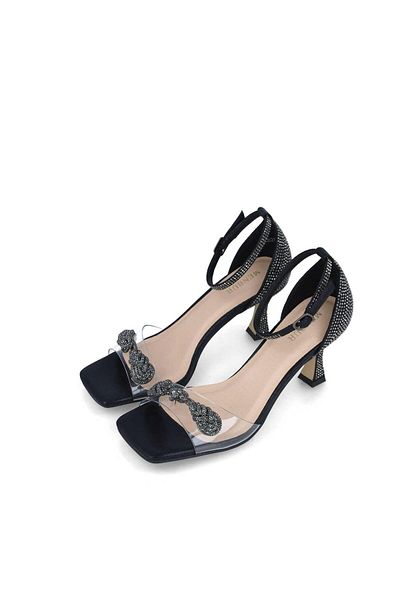 MENBUR WOMEN SHOES BLACK SANDAL, MID HEEL, WITHOUT PLATFORM