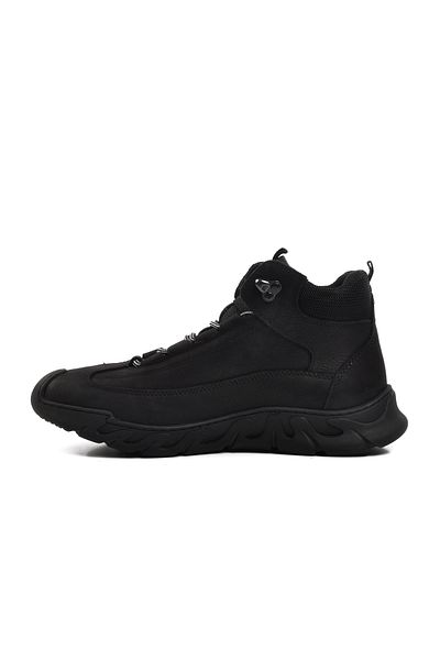 Bulldozer Μαύρα ανδρικά μποτάκια Nubuck