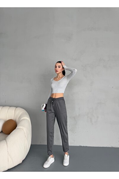 alanora Жіночі ткані штани - дизайн з відкритою талією