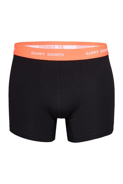 Happy Shorts Herren Boxershorts, 3er Pack - Retro Jersey, Logobund