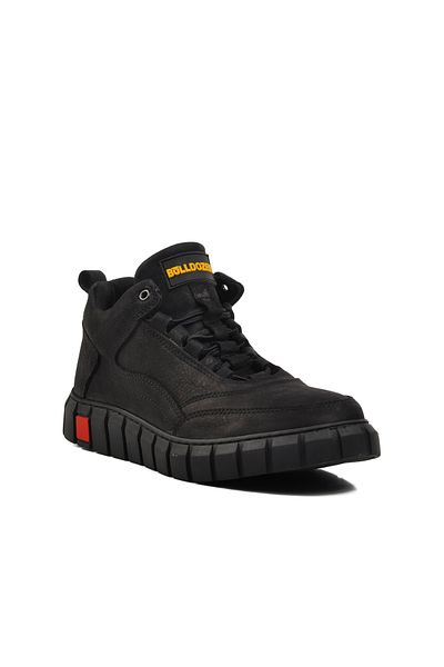 Bulldozer Μαύρα ανδρικά μποτάκια Nubuck