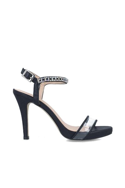 MENBUR WOMEN SHOES BLACK SANDAL, HIGH HEEL, PLATFORM