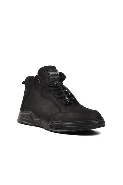 Bulldozer Μαύρα ανδρικά μποτάκια Nubuck