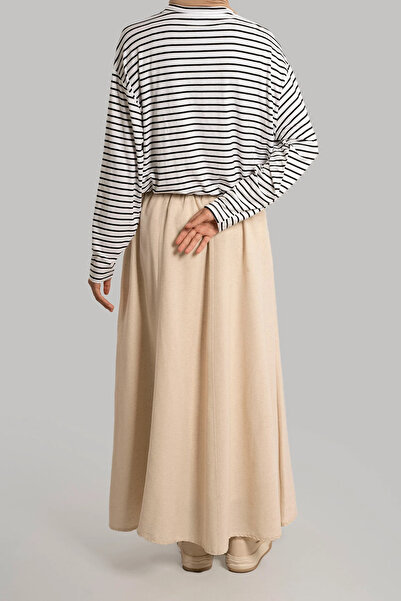 Lemaye Linen Skirt – Stone