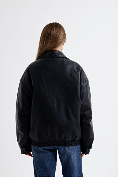 İLKCET MODA Vintage Unisex Oversize Μπουφάν με μανίκι χοντρό