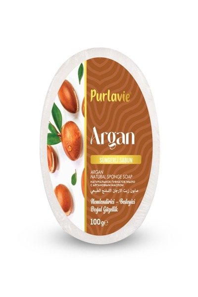 ARGAN ÖZLÜ DOĞAL SÜNGERLİ SABUN