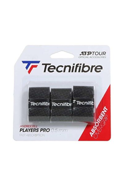 Tecnifibre PLAYERS PRO SİYAH OVERGRIP  3'LÜ PAKET (0,5 mm)