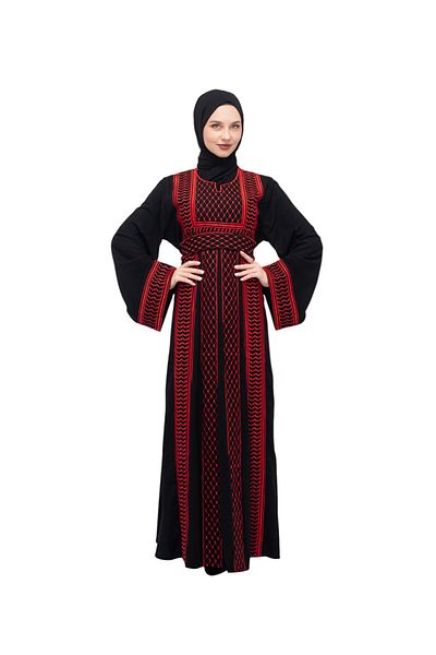 Zaytoon Rochie tradițională palestiniană pentru femei, broderie pe o singură față, C 100042
