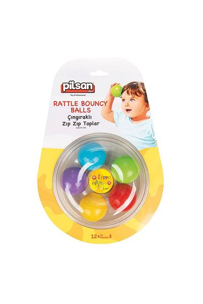 PİLSAN 03 356 Rattle Bouncy Balls -Pilsan