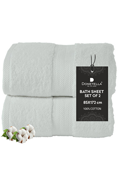 Donetella 2 - منشفة حمام فاخرة (85 × 172 سم) 600 جرام لكل متر مربع 100% قطن ممشط