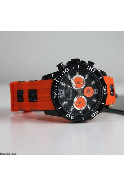 MICHAEL TOMMY Mt20308Gtrsy63 Men's Watch with Silicone Band